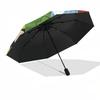 Mickey Mouse, Disney Characters Themed Automatic Opening and Closing Umbrella, Brightly Colored 8-rib Portable Umbrella, Suitable for Men and Women, A
