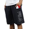 Fila Logo Print Zipper Fly Straight Loose Casual Shorts Men Shorts Navy-Blue LM911377-410