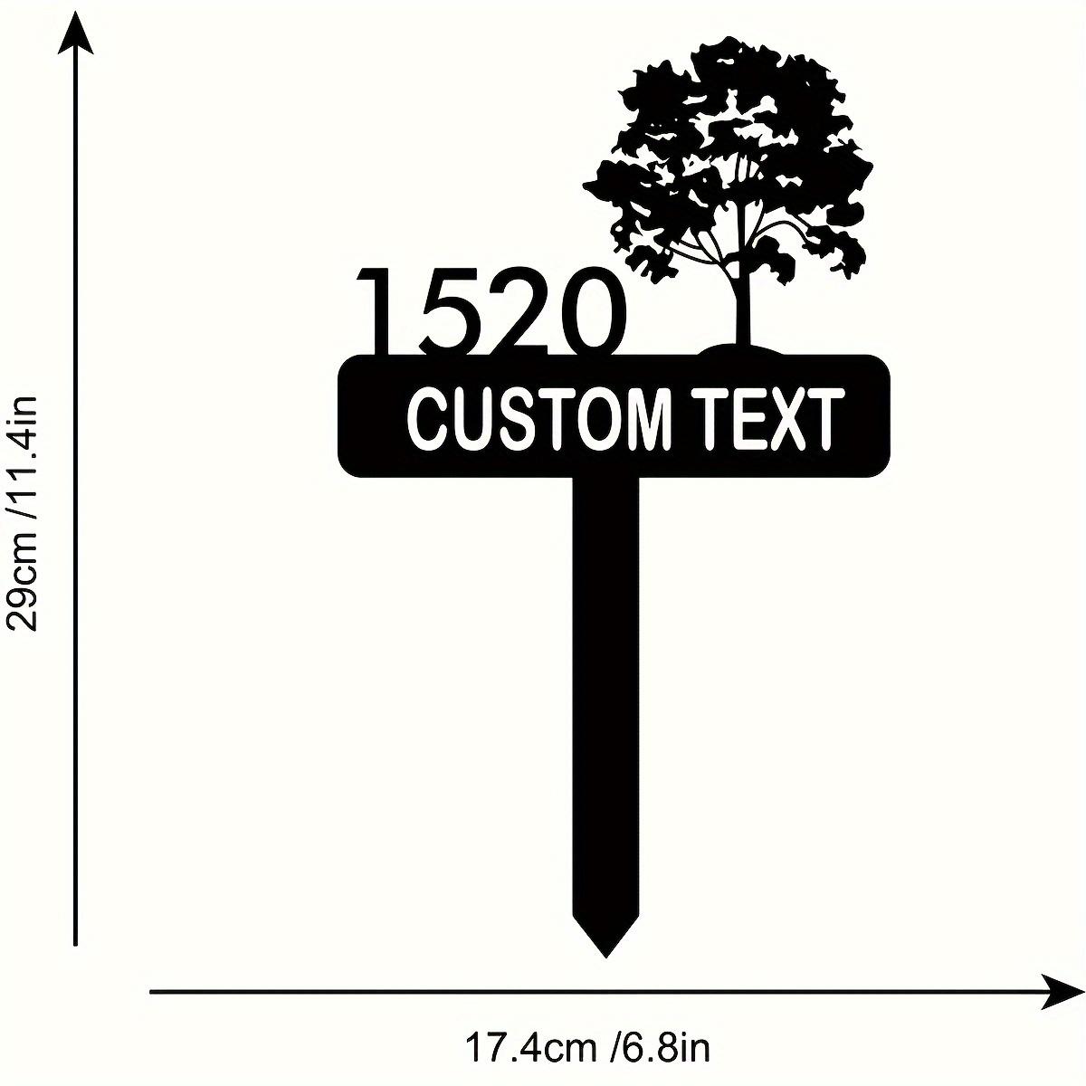 

Vintage Metal Garden Stake Rustic Yard Decor Outdoor Sign Weatherproof Durable