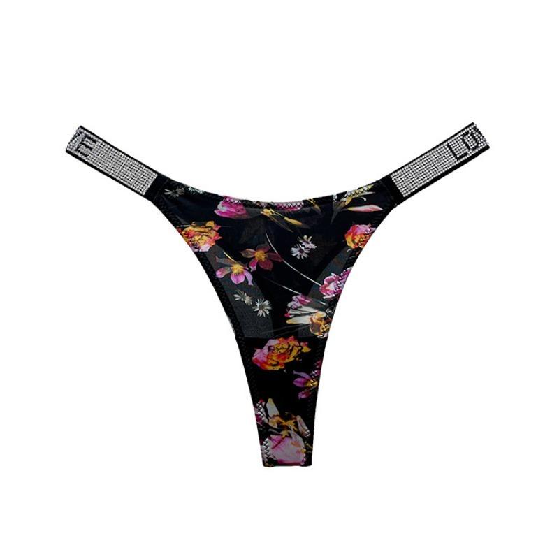 Damen Frühling und Sommer Buchstabenbohrung Sexy Fitness Sport String Unterwäsche