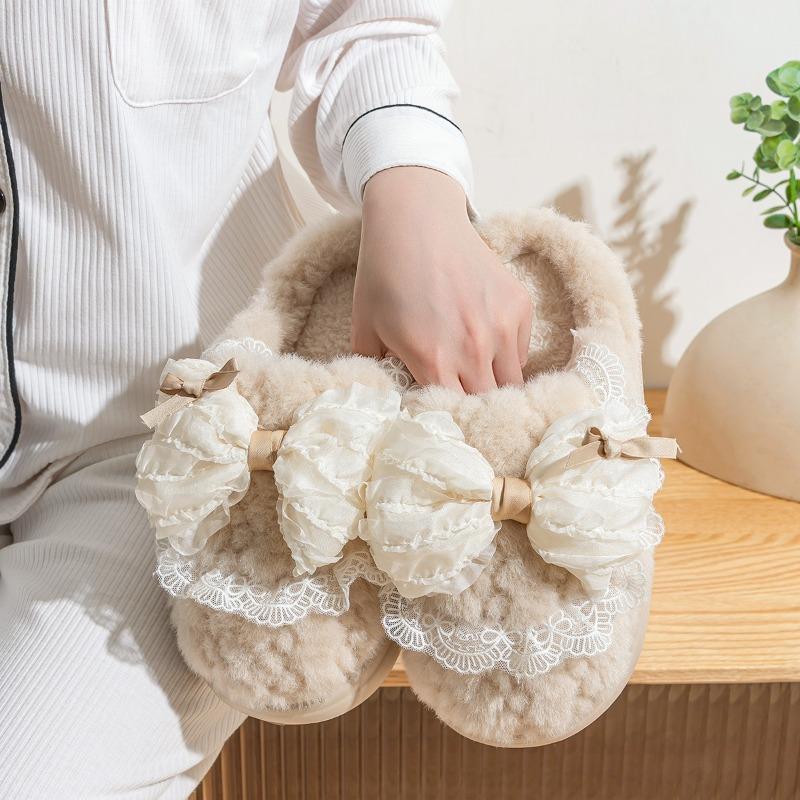 thick-soled cotton slippers women's new autumn and winter indoor home warmth non-slip cute girl heart cotton shoes women