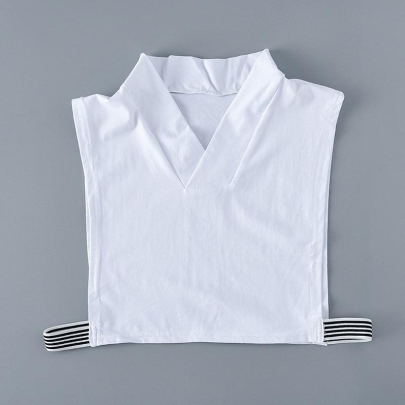 Shirt Lapel Collar Cardigan Sweater Half Shirt Versatile Outfits Collar Girls Half Shirt Decorative Shawl