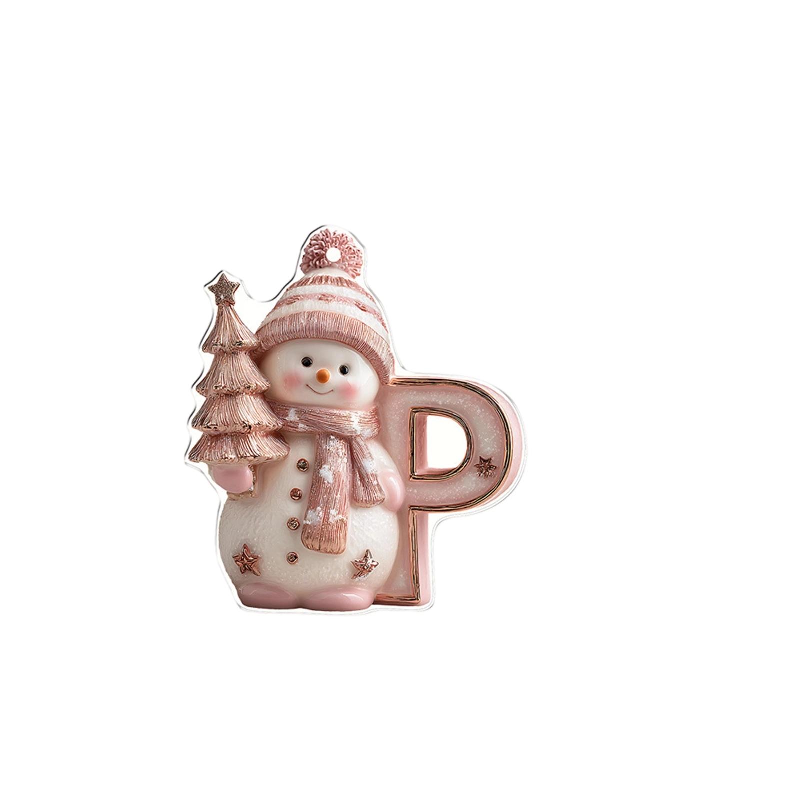 

26 English Letters Christmas Decorations 2D Acrylic Decorative Ornaments One Size