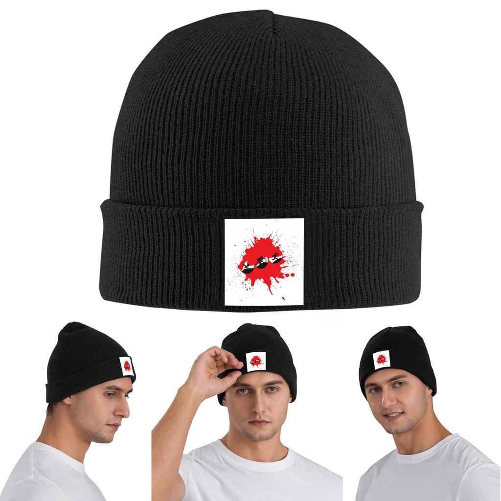 Triathlon Silhouette Warm Knitted Cap Winter Knit Bonnet Hat Skullies Beanies Hip Hop Caps for Unisex