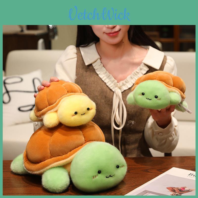 Plush Turtle Cartoon Pillow With Soft Short Pile Fabric For Kids And Teens