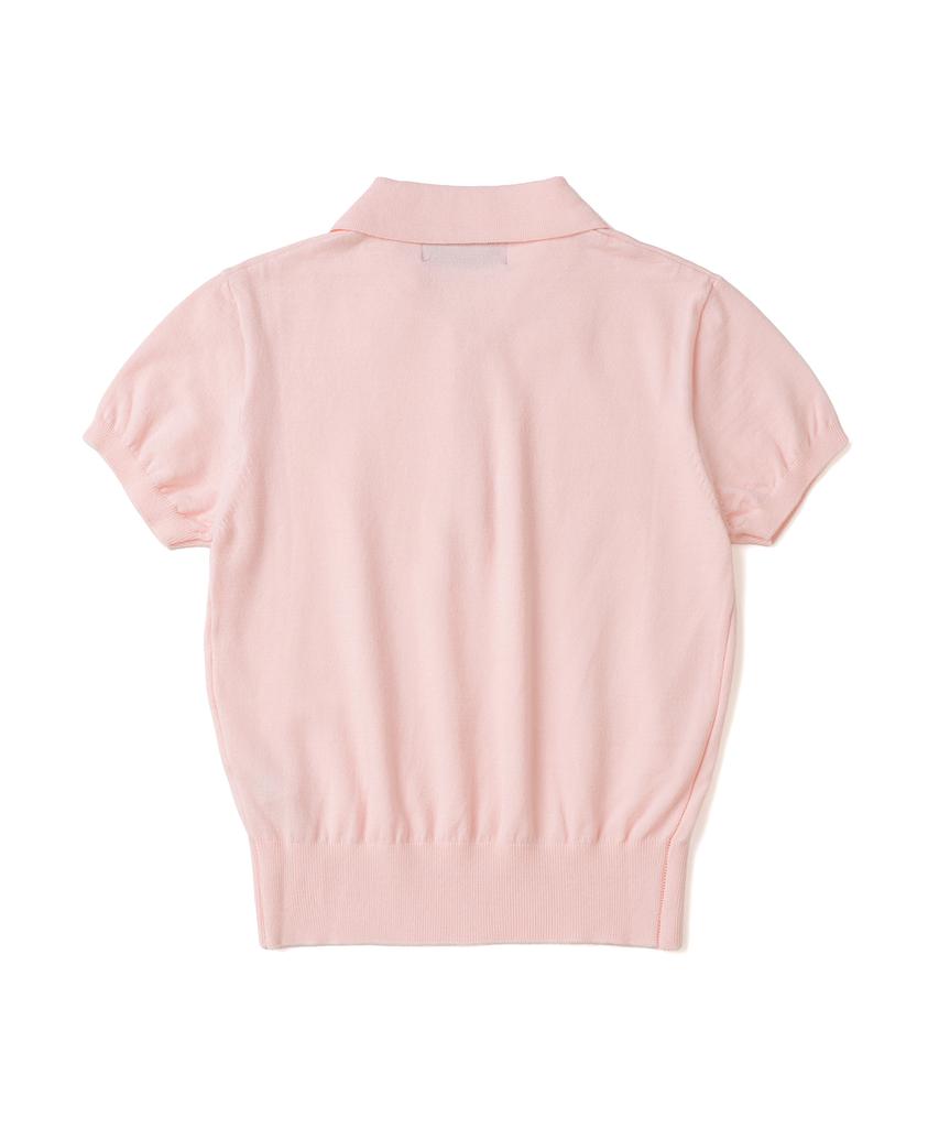 KNITTED (W) Basic Essential Washable Collared Knit Pink