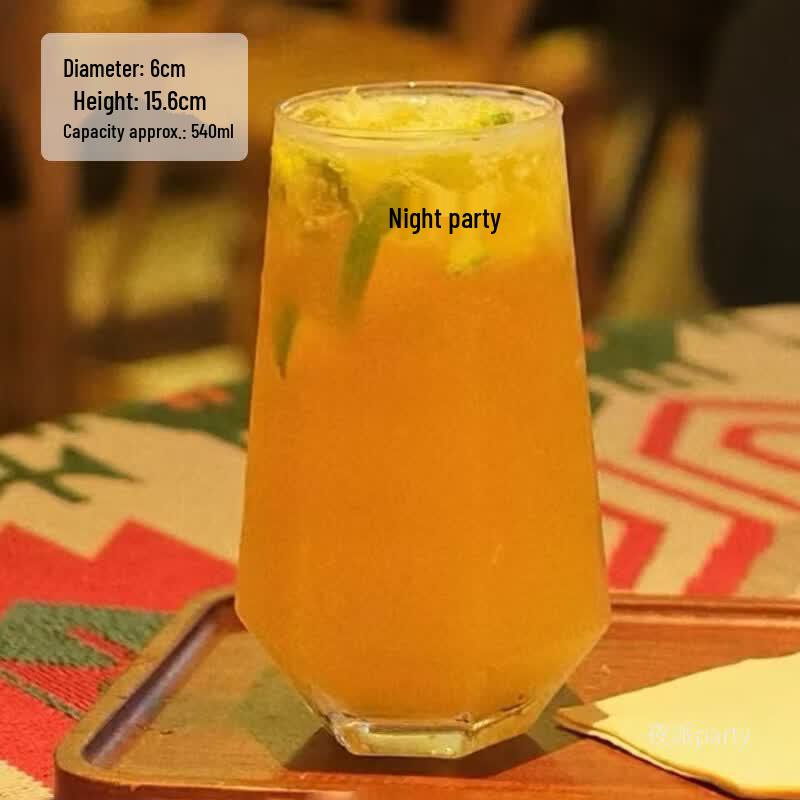 Ins Style Irregular Crystal Glass Beverage Cup