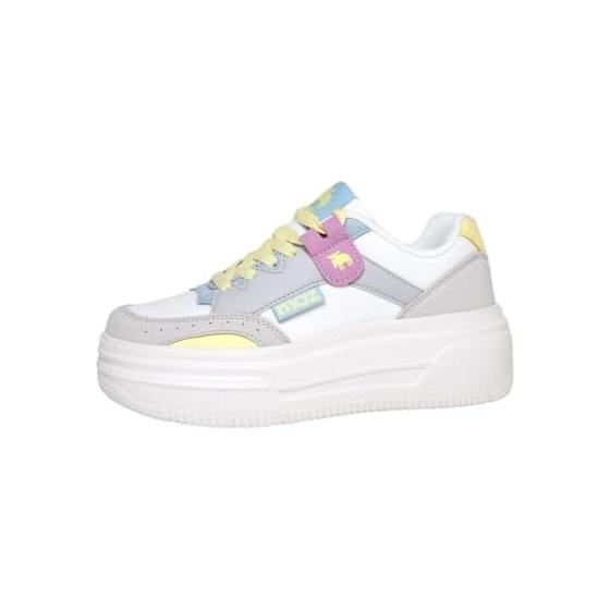 [moz] MOZ-3025 Lightweight x Thick Sole Style Up Sneakers for Women