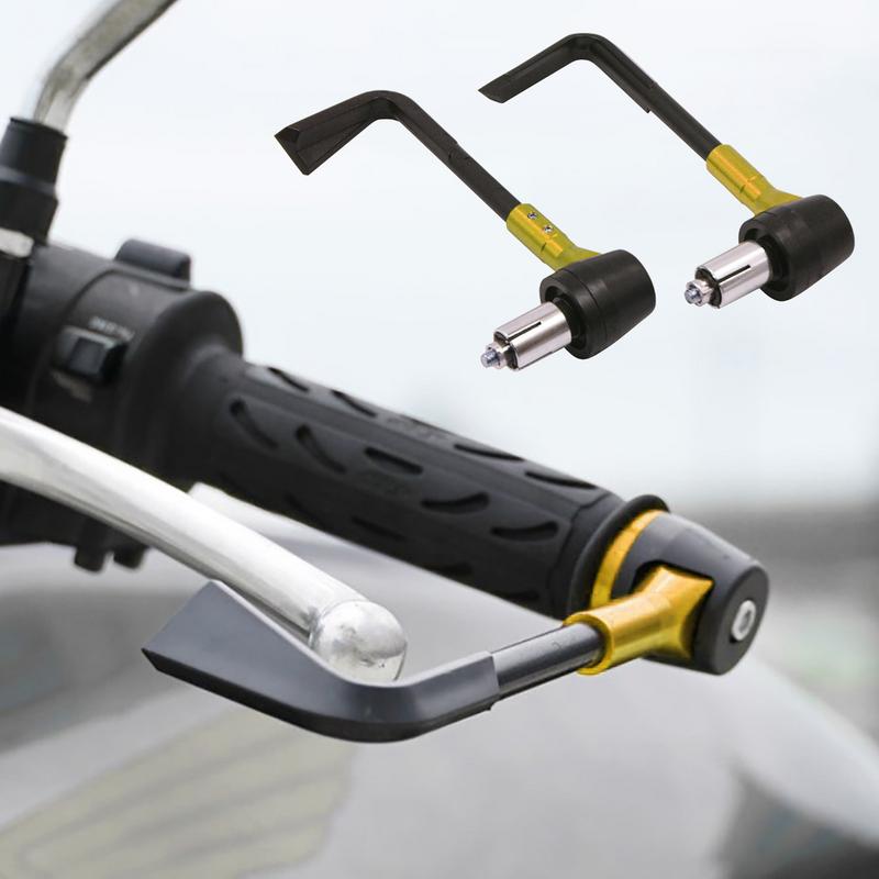 Handlebar Lever Guard 2pcs Clutch Lever Protector Guards Aluminum Clutch Brake End Handguards Brake Protector For Motorbike
