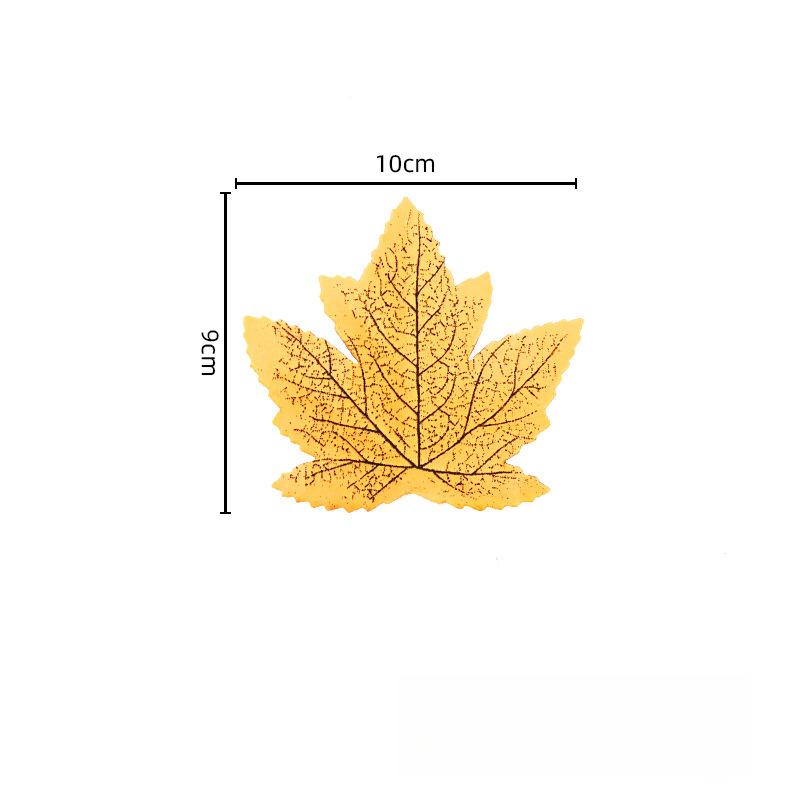 50 Pcs Fall Artificial Maple Leaves for Thanksgiving,Weddings Decorations,Festival Events