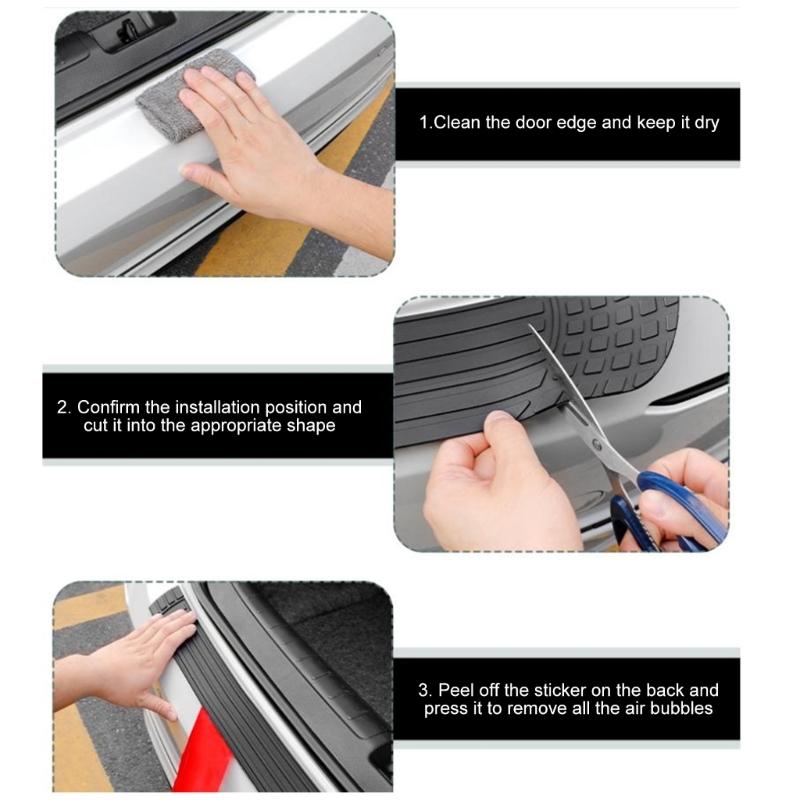 Vehicle Trunk Protector 3mm Anti Scratch Guard with Waterproof Surfaces Easy Install Car Accessory
