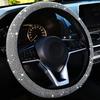 Crystal Car Steering Wheel Cover For Women Girls Cute Glitter Steer Wheel Cover Bling Rhinestone Diamond Car Steering Protection