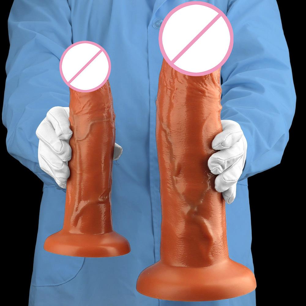 Super Sized Anal Plug Penis Liquid Silicone Simulation Super Sized Dildo Adult Sex