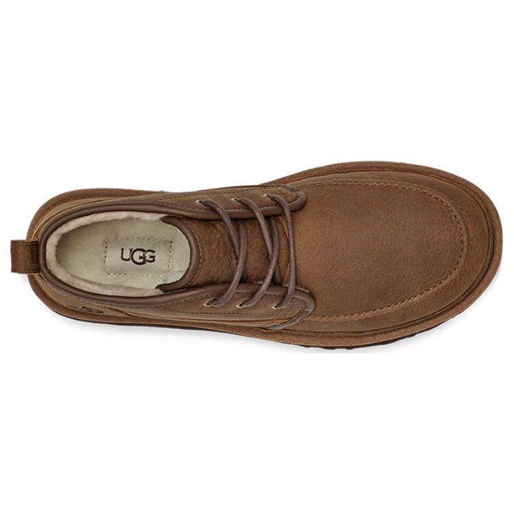 UGG Fashionable Round Toe Lace-Up Short Boots Men Boots Brown 1130719-TLTH