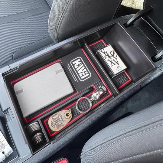 Center Console Organizer Compatible with    2024 2025 Interior red