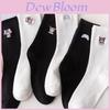 Cute Autumn Winter Women's Cotton Cartoon Anime Mid-tube Socks For Couples