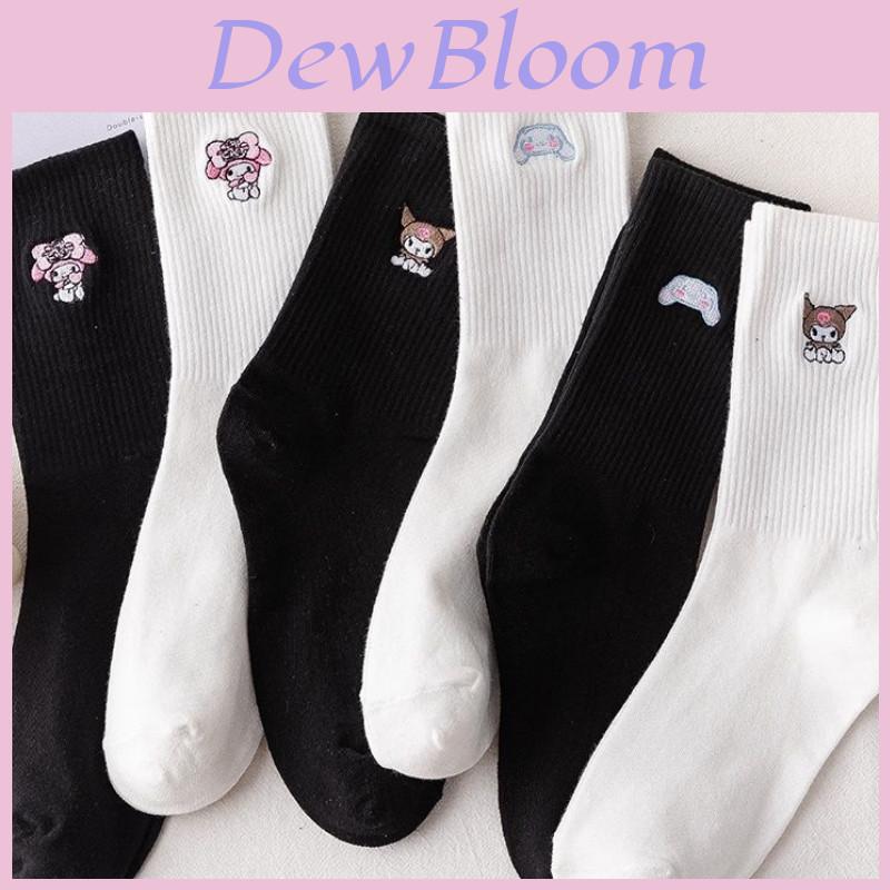 Cute Autumn Winter Women's Cotton Cartoon Anime Mid-tube Socks For Couples