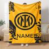 Custom Name Bayern Munich Crest Blanket for Couch & Bed, Plush Cozy Fuzzy Blanket Super Soft & Warm Blankets for Fall and Winter. 0908224