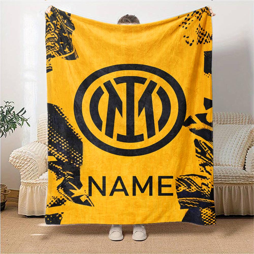 Custom Name Bayern Munich Crest Blanket for Couch & Bed, Plush Cozy Fuzzy Blanket Super Soft & Warm Blankets for Fall and Winter. 0908224