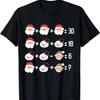 Quiz de Matemática de Natal Camiseta de Natal para Professor de Matemática