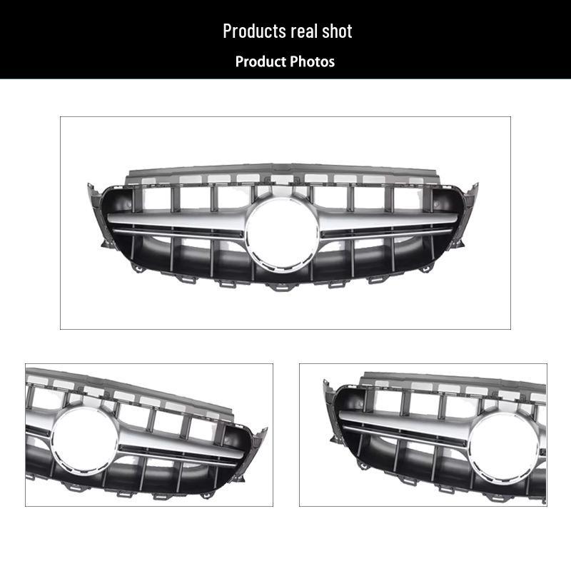 Silver Front Grille for 2016-2020 Mercedes-Benz E-Class W213 E63S