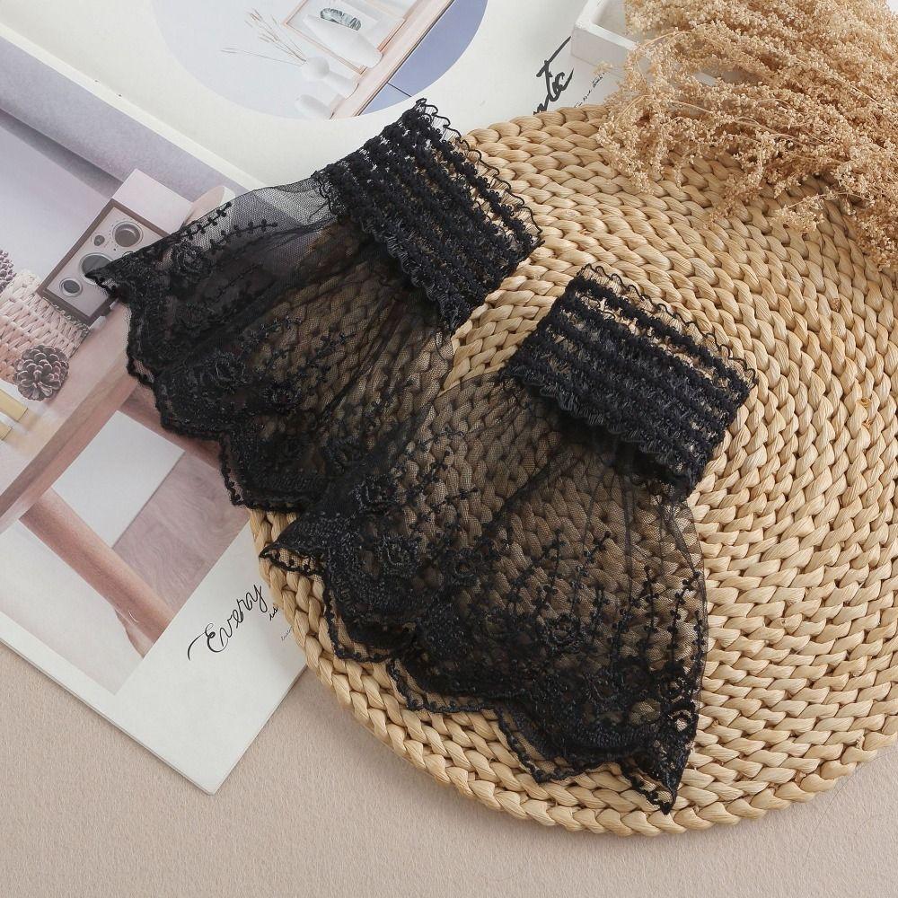 Costume Accessory Lace Ruffled Wrist Victorian Fake Sleeves Cuffs Detachable Sleeves Cuffs Wedding