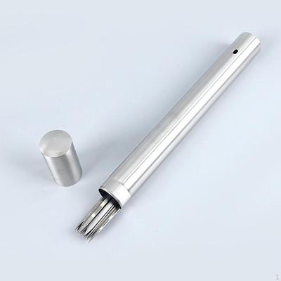 Tubo Portacertificados, Cilindro Organizador de Almacenamiento de Brochetas de Barbacoa, Herramienta para Barbacoas, Palitos Metálicos