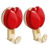 QX2E 2pcs Nonslip Vacuum Hook Waterproof Sturdy for Shower Kitchen Offices Organization