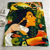 artist OOwen Daveyy Throw Warm Soft Flannel Blanket Multiuse for Sofa Bed Camping Travel Nap