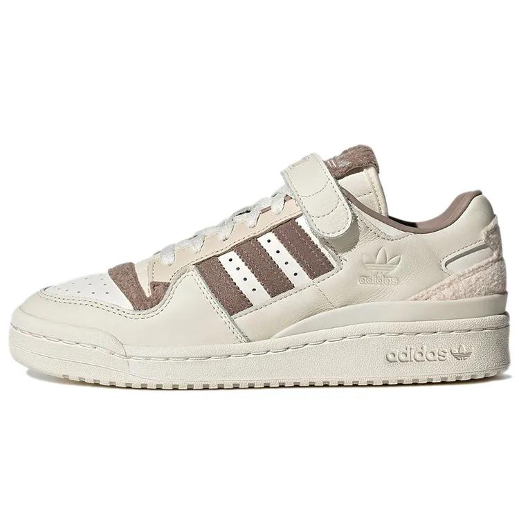 adidas Womens Forum 84 Low 'Halo Ivory Fleece' (women's sizes) Chalk White / Chalk White / Halo Ivory Skate Shoes GY4126