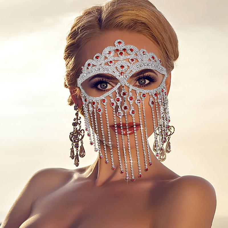 Luxurious European & American Style Fringe Face Mask for Sexy & Fashionable Party and Cartoon Decor