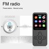 Bluetooth MP3 Player with 16GB TF Card Mini MP3 Music Player Support FM Radio Built-in Speaker E-Book Walkman for Headsets