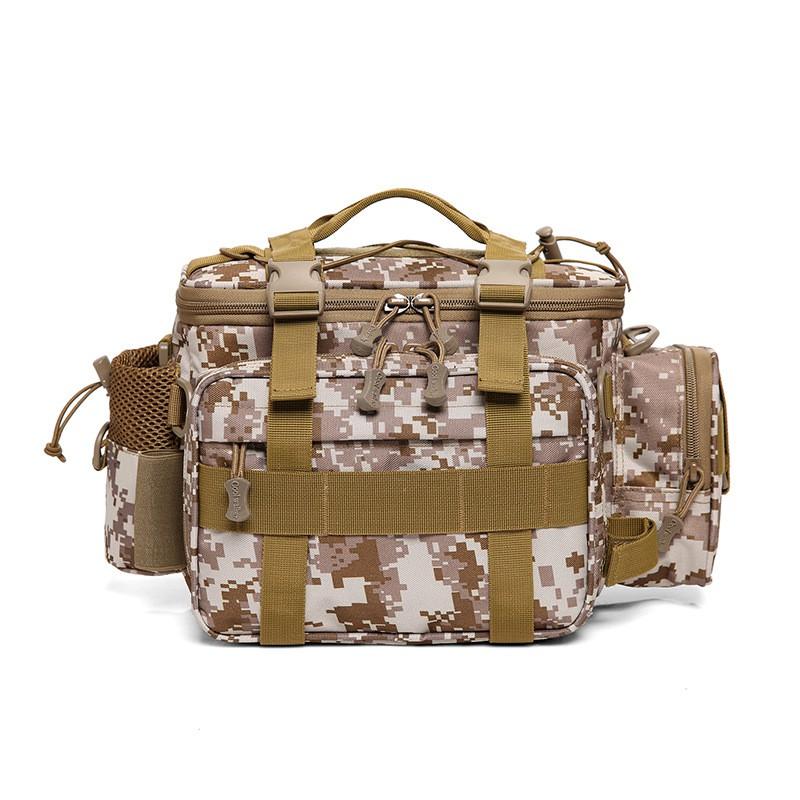 Multi-Functional Waterproof Fishing Waist Pack With Rod Storage Adjustable Shoulder Strap Outdoor Tactical Bag Angling