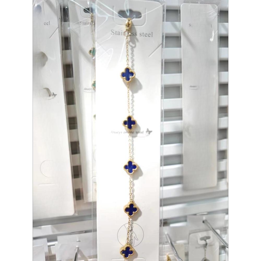 Lite Blomst Mini Armbånd Firkløver 9mm Ny Titanstål Fem-blomst Liten Utsøkt Enkelt High-end Damearmbånd