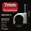 U-Shaped Steel Nail Cable Clips (4-50mm) for Telephone/Network Wires