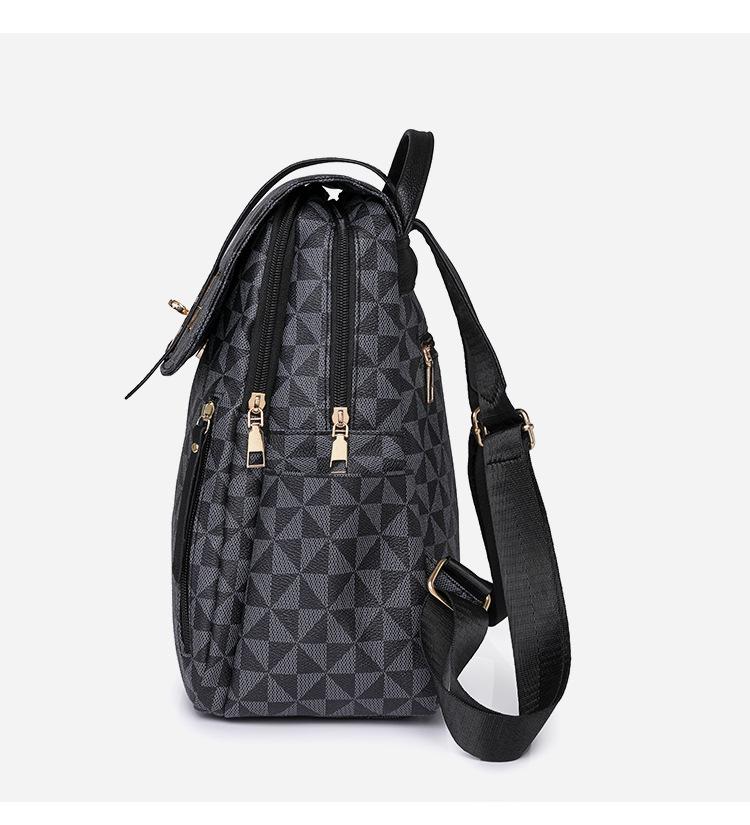 2025 Retro Floral Women's Backpack: Large Capacity Fashionable Schoolbag