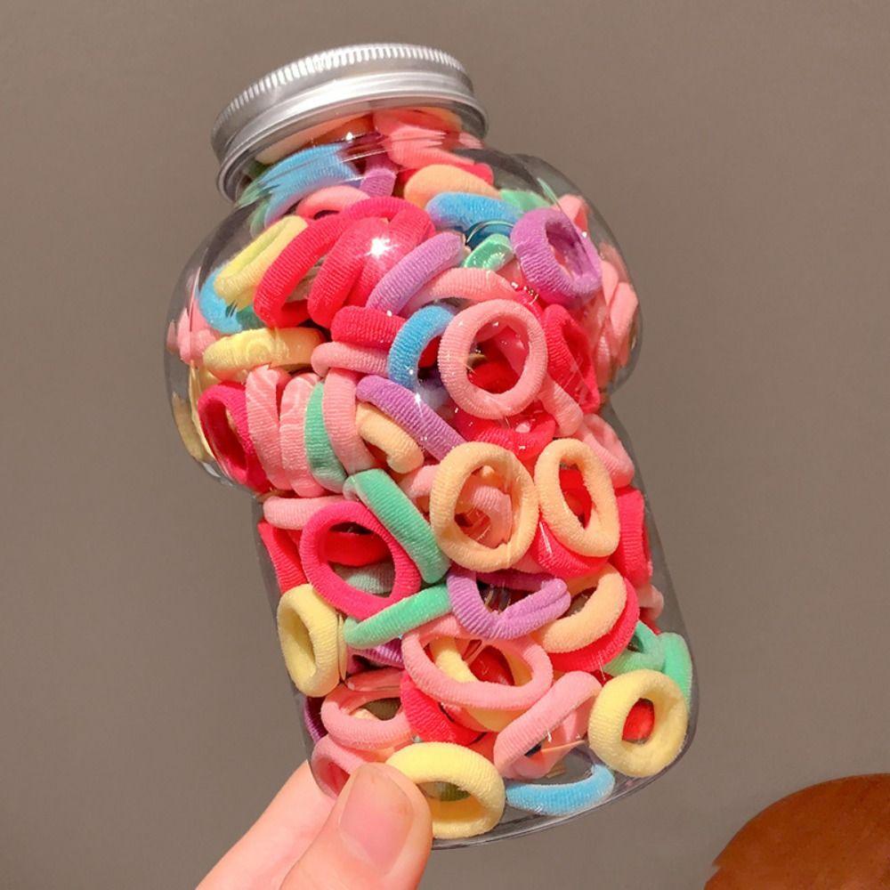 100ks/krabice Sponky do vlasů Elastické gumičky do vlasů Příslušenství do vlasů Držák na culík Gumičky Dámské