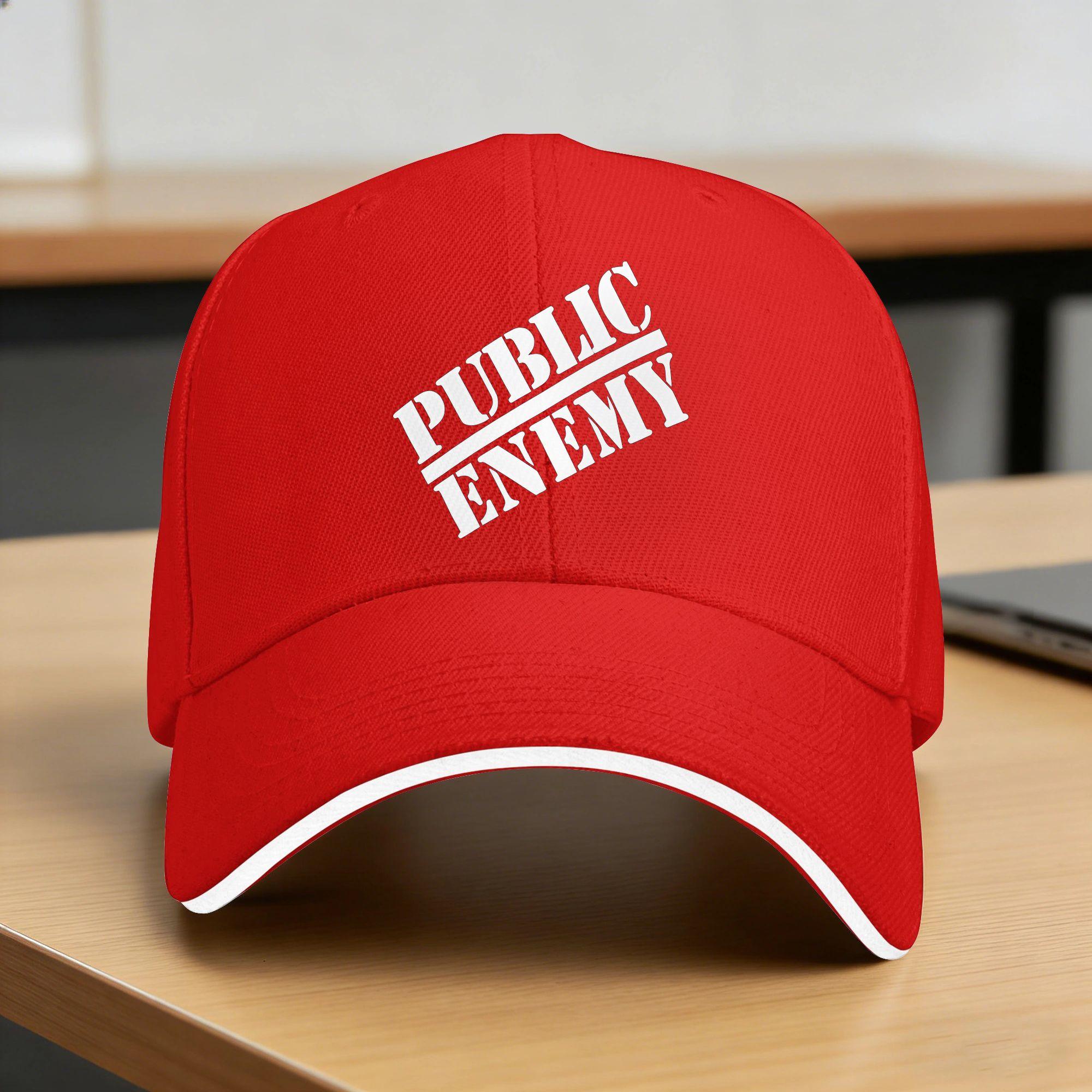 US Rap Team Public Enemy Casual Baseball Cap Summer Trucker Hat SunProof Running Hippie Snapback Cap yk Cool Baseball Caps One Size
