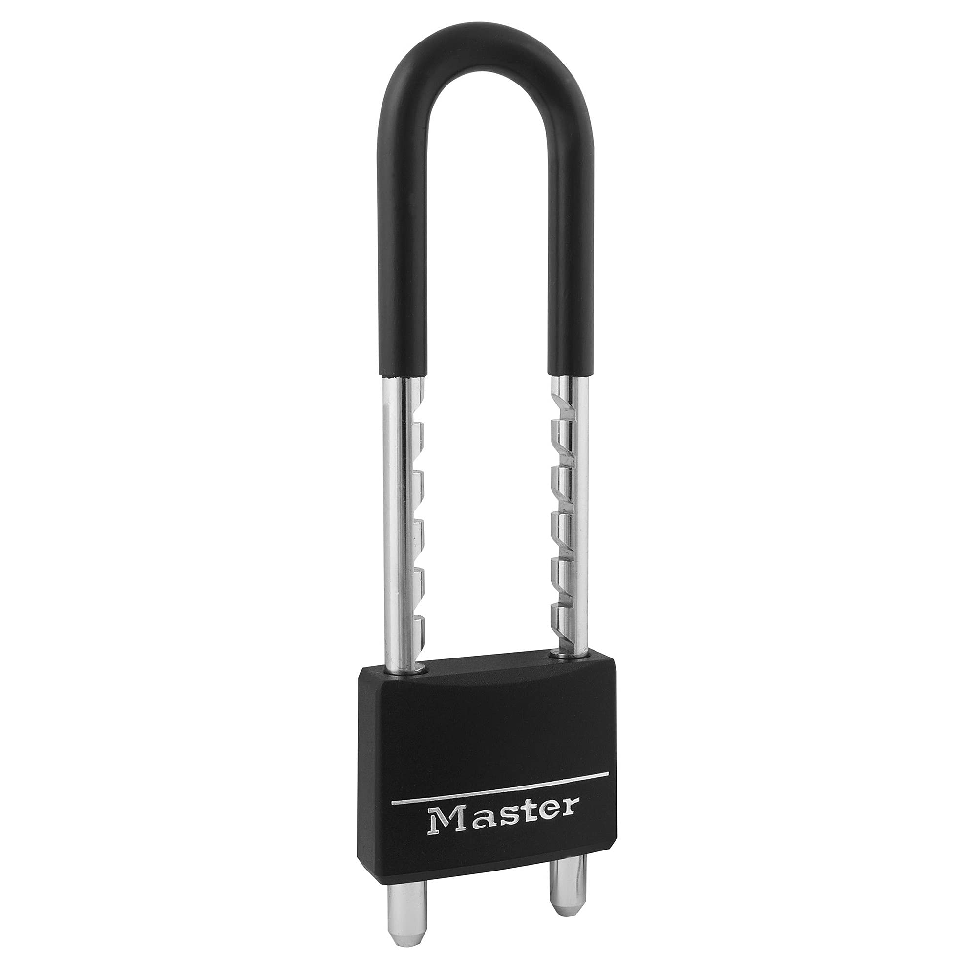 

Master Lock 527JAD Padlock, Keyed, Adjustable Length, 51mm Width, 60-150mm Inner Diameter, Anti-Theft