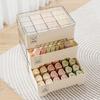 Underwear Storage Box Drawer Type Household Wardrobe Compartments for Bra PET Stackable Cabinet Underwear Socks Organizer