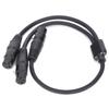 JORINDO JD6073 XLR Buchse auf Dual XLR Buchse Kabel Y-Typ Splitter XLR auf Dual XLR Mikrofonkabel