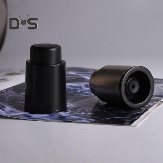 Wine Bottle Stopper 2-in-1 Vacuum Pump Wine Cork Bottle Sealer with Time Scale Record Reusable Wine Saver Preserver for 14 Days Freshness