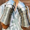 Medieval Knight Gauntlets Articulated Steel Armor Gloves LARP Cosplay Costume