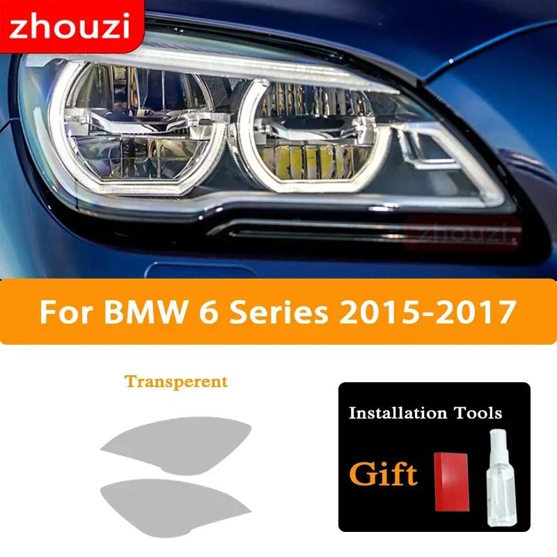 Per BMW Serie 6 F06 F12 F13 M6 GT G32 2 Pezzi Pellicola Protettiva Nera Oscurante per Fari Auto Adesivo Vinile Trasparente TPU Accessori