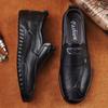 Classic Brand Men's Genuine Leather Casual Shoes Winter Velvet Cotton Shoes Outdoor Hiking Men's Oxford Shoes Anti Slip