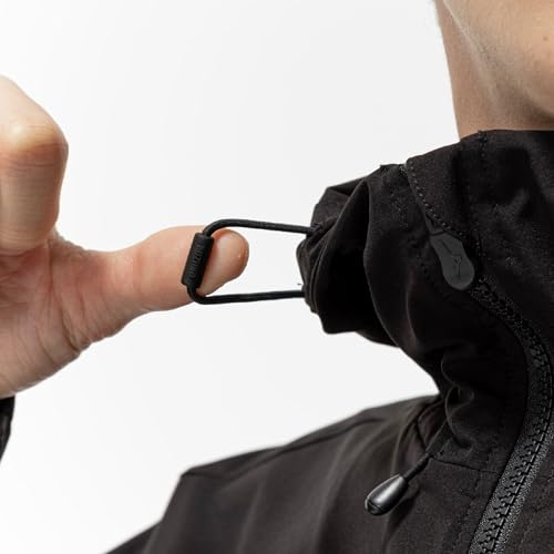 Training Wear Proof Stretch Jacket, Water-Repellent, 32MCC570, Men's, Black, Size M