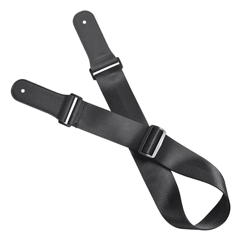 

Гитарный ремень, акустическая электрическая бас-гитара, укулеле, нейлоновый ремень, регулируемый кожаный головка TopGrain(черный ) чёрный