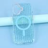 For iPhone 17 Case Compatible with MagSafe IMD Glitter Glacier Texture TPU PC Phone Back Cover