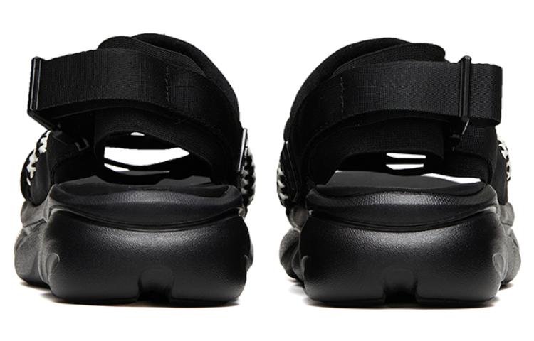 Women's Sandals Anta Life Collection Comfortable Sports Sandals Women's Black White