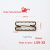 Stainless Steel Adjustable D-Ring Buckle - Copper Three-Speed Wire Pull Design